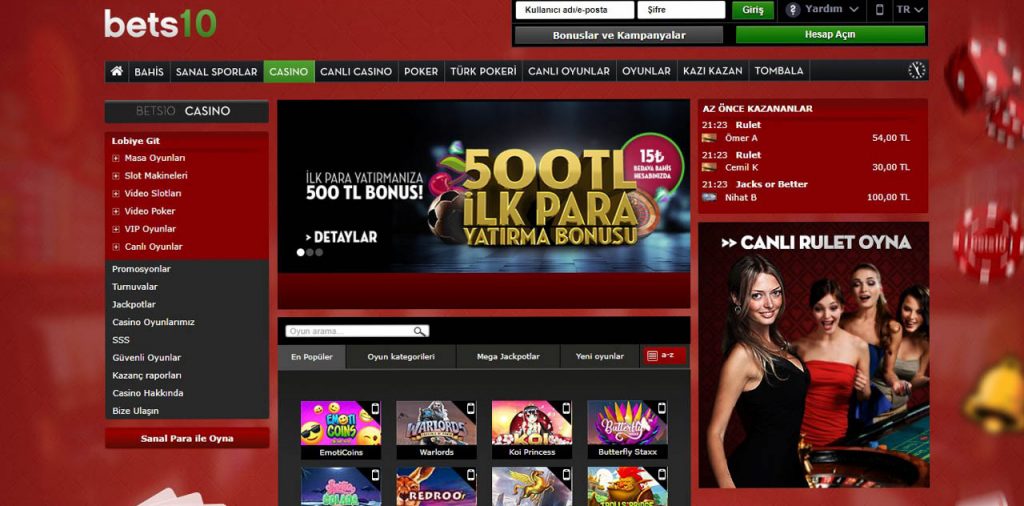 Canlı Casino Bonusları Nelerdir