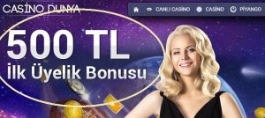 Casino Dünya Yeni Tasarımıyla ve Oyunlarıyla Kullanıcıların Karşısında