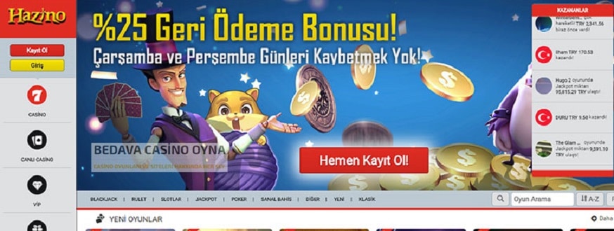 hazino casino nedir